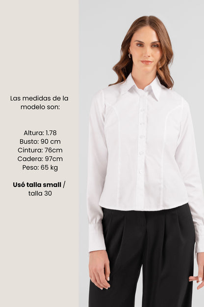 BLUSA CAMISA COTON ISABEL BLANCO