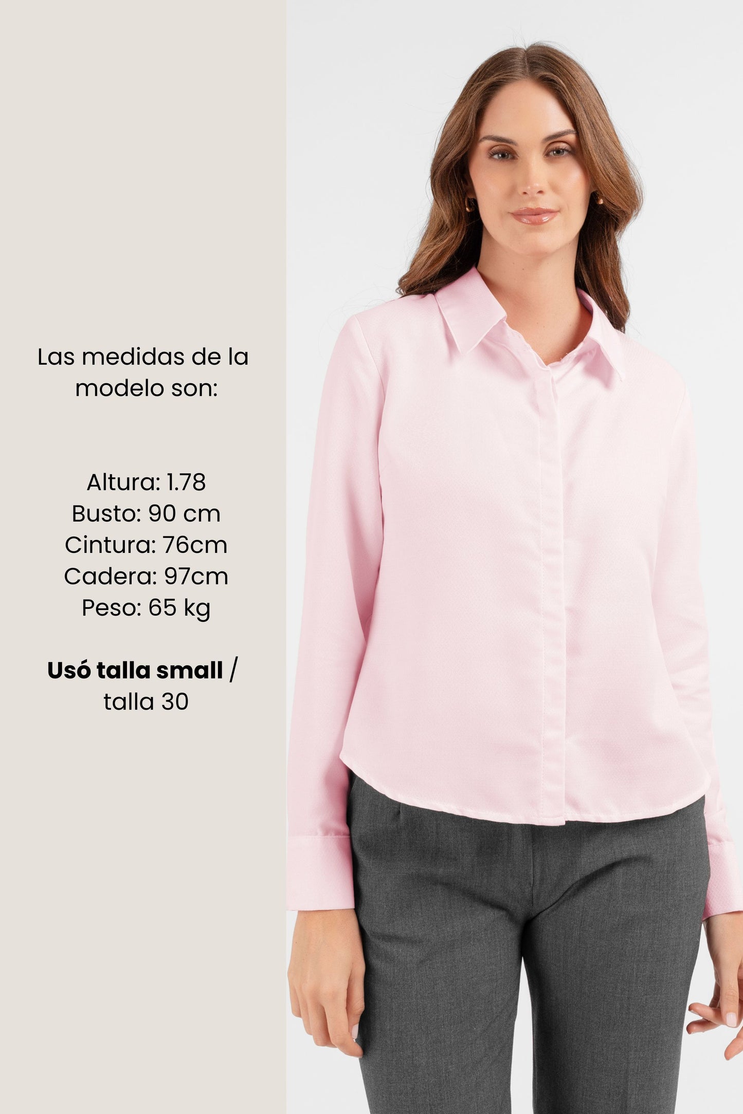 BLUSA CAMISA COTON MARIE ROSADO