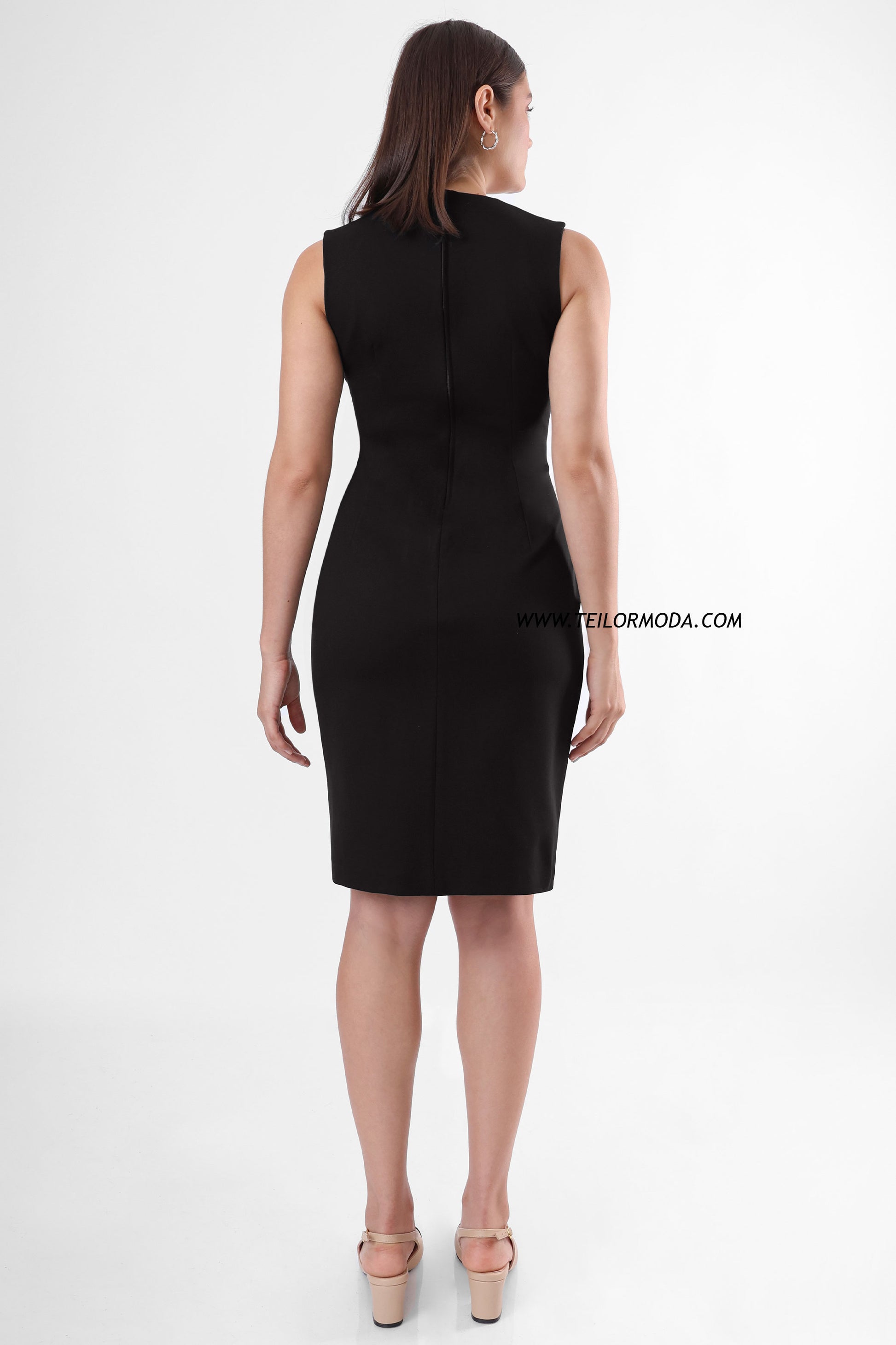 VESTIDO SASTRE SILVIA NEGRO xs - Main Image