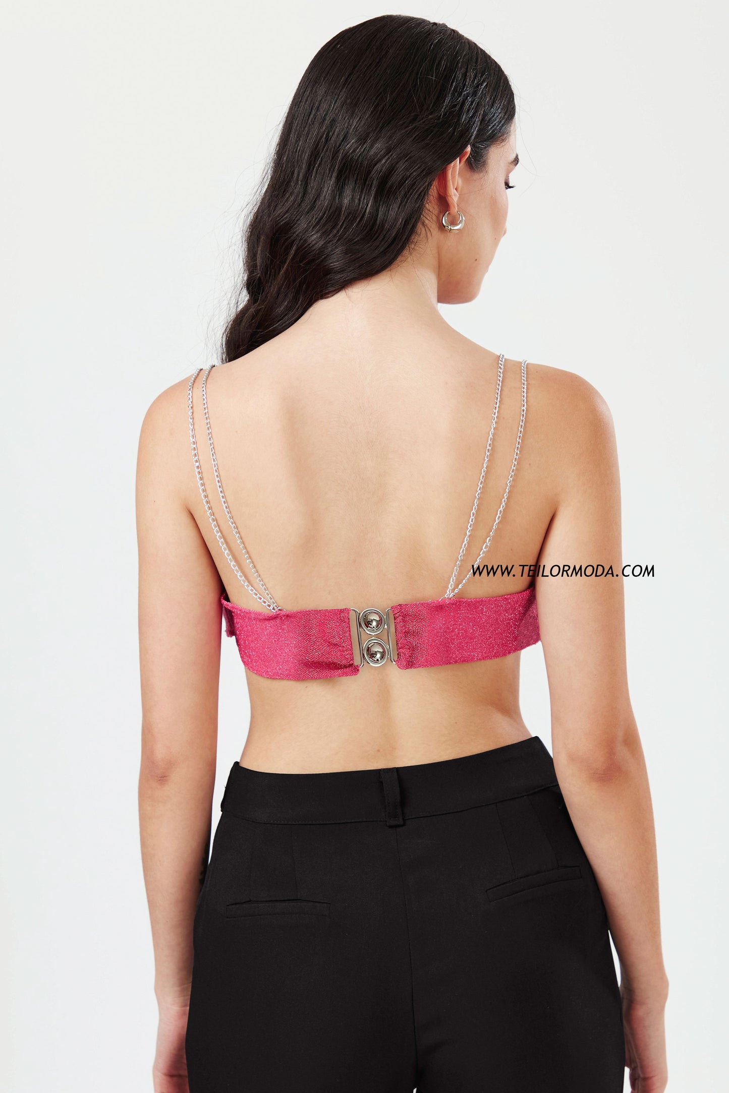 TOP BRILLANTE CHARLOTTE FUCSIA