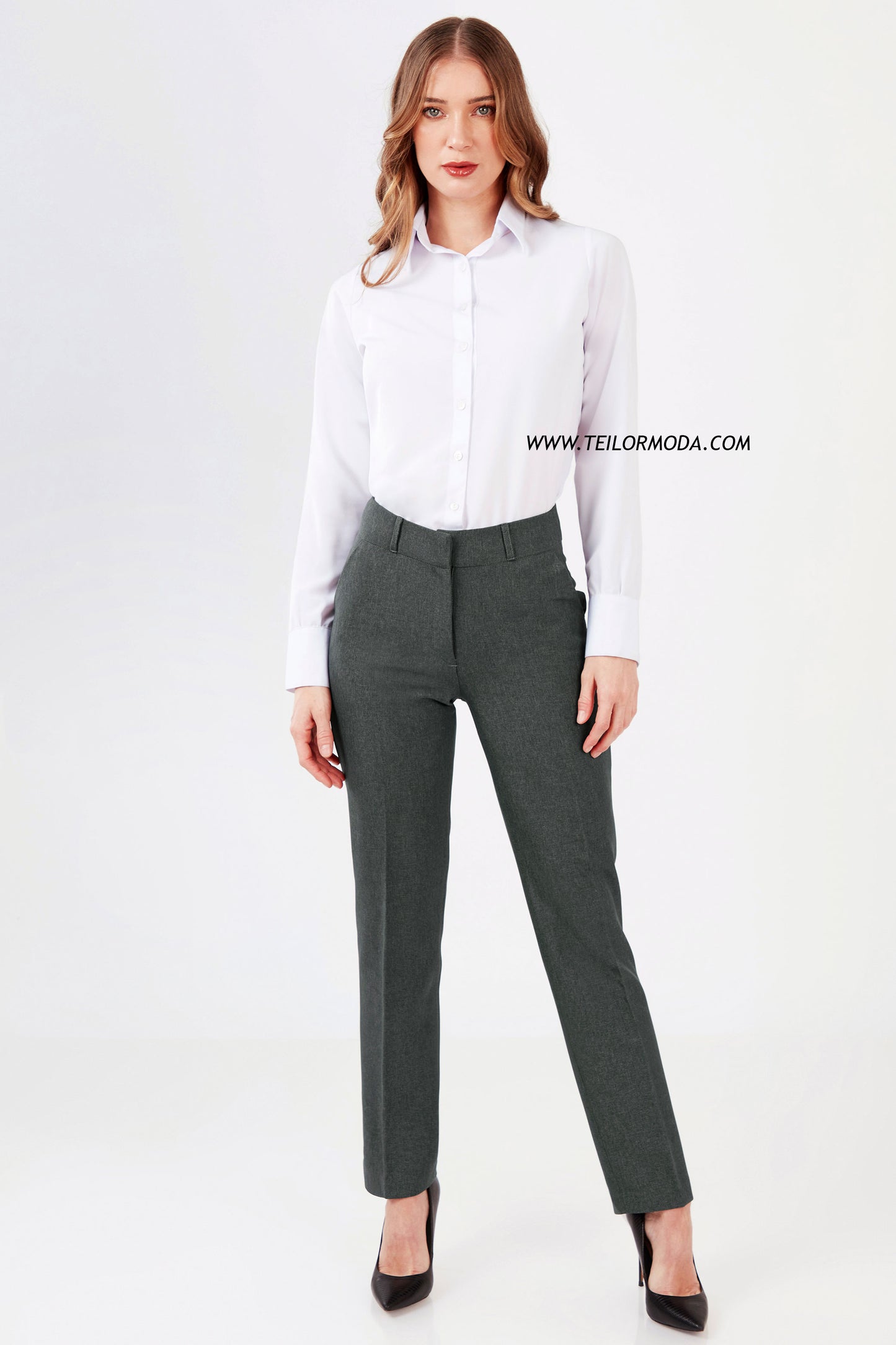 PANTALON SASTRE VALENTINA PLOMO