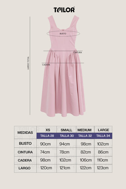 VESTIDO CASUAL CON VUELOS ELAH ROSADO