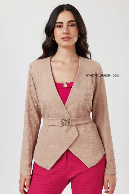 BLAZER CRUZADO ALESSIA BEIGE