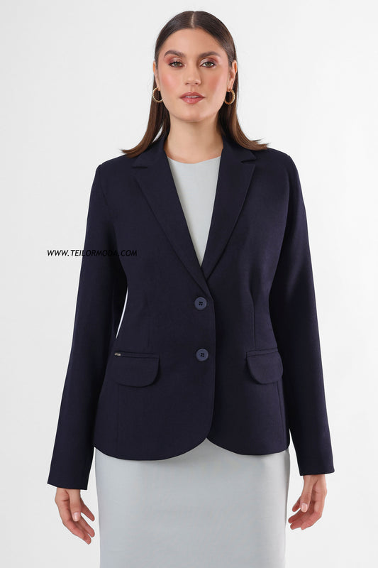 BLAZER SASTRE VALENTINA AZUL PRESIDENCIAL