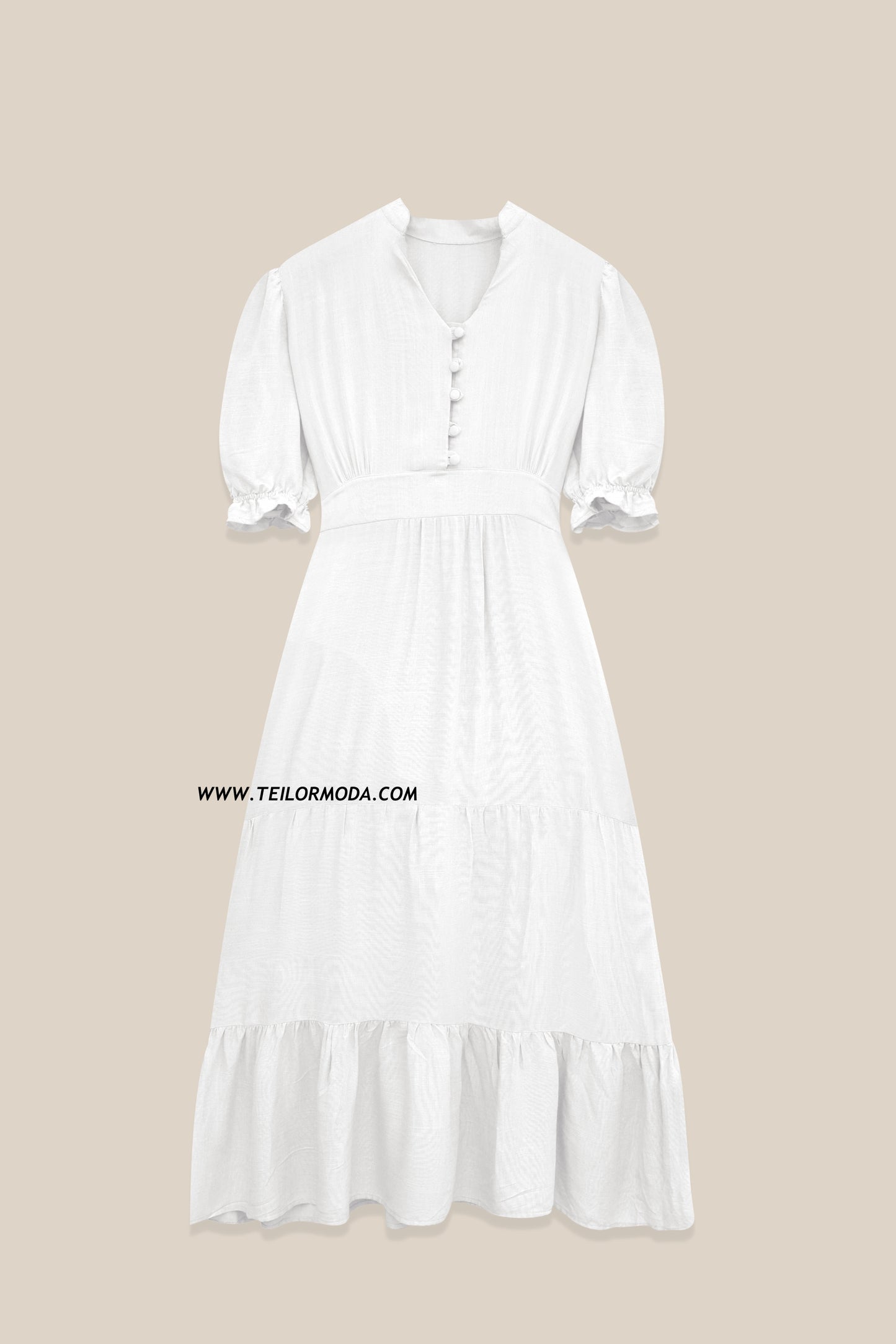 VESTIDO CASUAL LUANA BLANCO