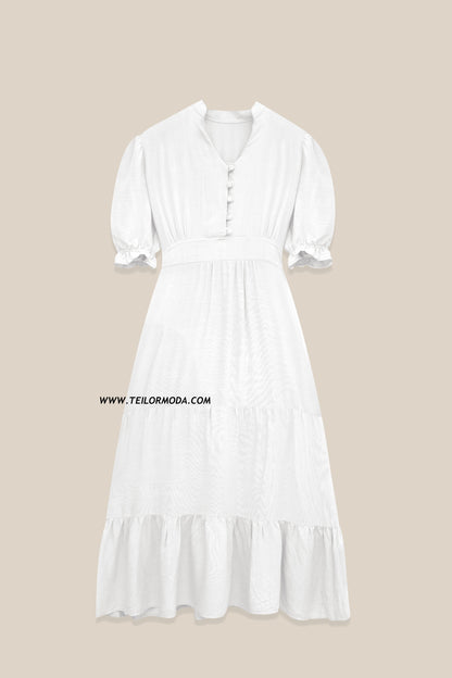 VESTIDO CASUAL LUANA BLANCO