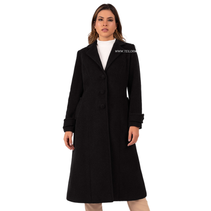 ABRIGO DE ALPACA CLARISSA NEGRO