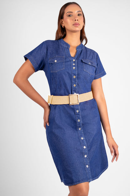 VESTIDO MIDI DENIM ELIANNA
