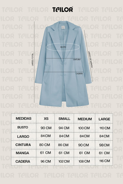 ABRIGO DE PAÑO BRIDGET CELESTE