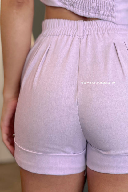 SHORT DE LINO AMANDA LILA